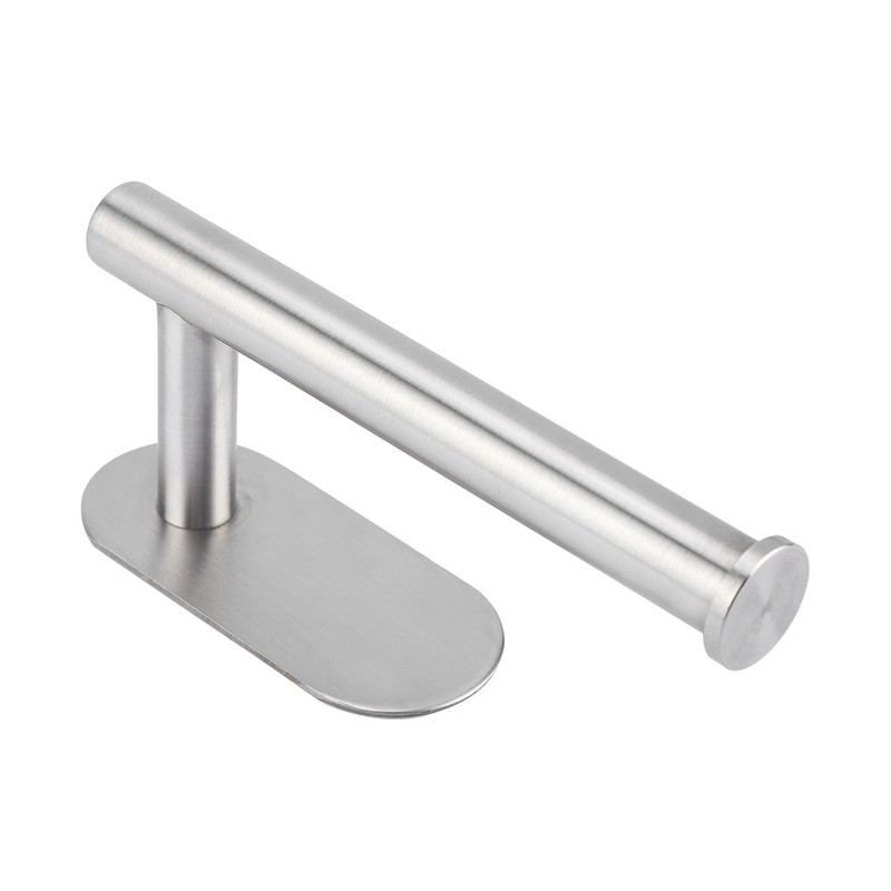 Wall Mount Single Toilet Paper Holder Stainless Steel Tissue Roll