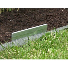 innogard 6020-001 – Lawn Edging Tape Connector – Aluminium Zinc – Connector for Flower Bed Edging, 15 cm Height