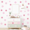 10 Sheets Daisy Wall Stickers for Bedroom Living Room Girls
