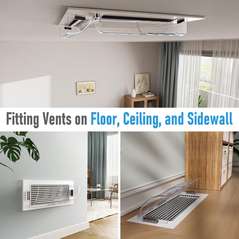 Powerful Magnetic Air Vent Deflector, Heavy Duty Heat AC Vent