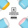 EarInTheAir AirPods Case Cover w/Keychain (Teal) + 3 Extra Lids