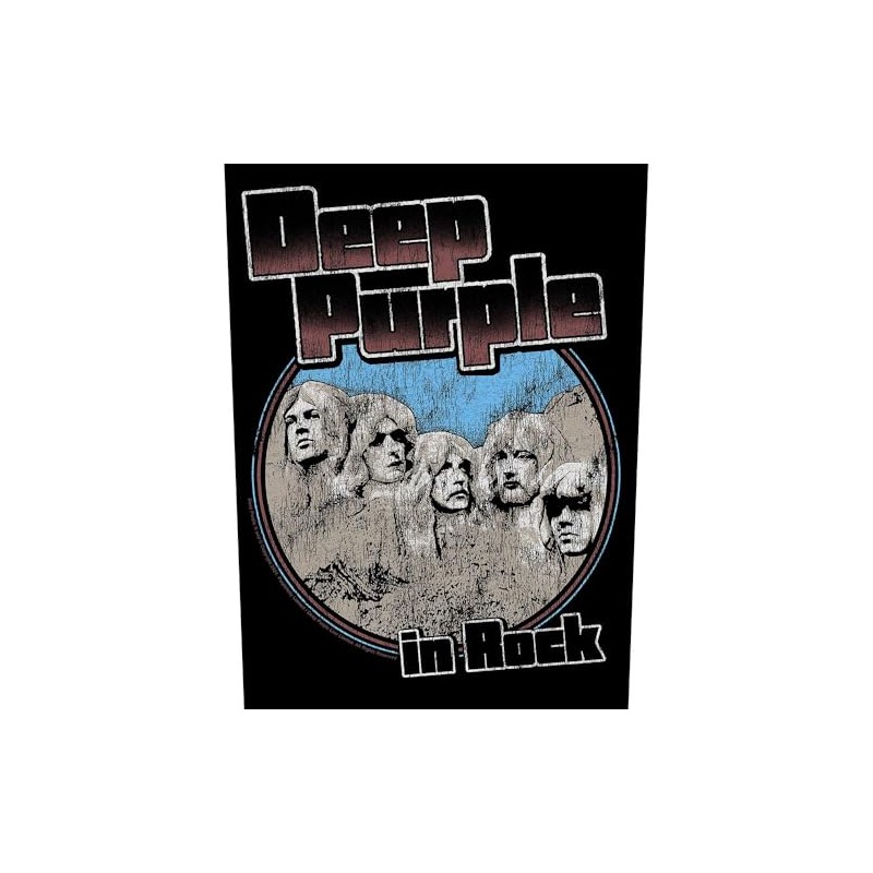 Deep Purple in Rock Band Patch on Back Black