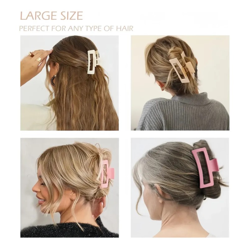 12 Pcs Pinzas For El Cabello, Garra Fuerte For Pelo