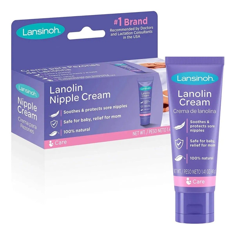 Lansinoh Crema Para Pezones 40 G Lanolina 100 % Natural