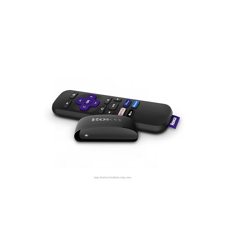 Roku Express HD Streaming Media Player, Black (Renewed)