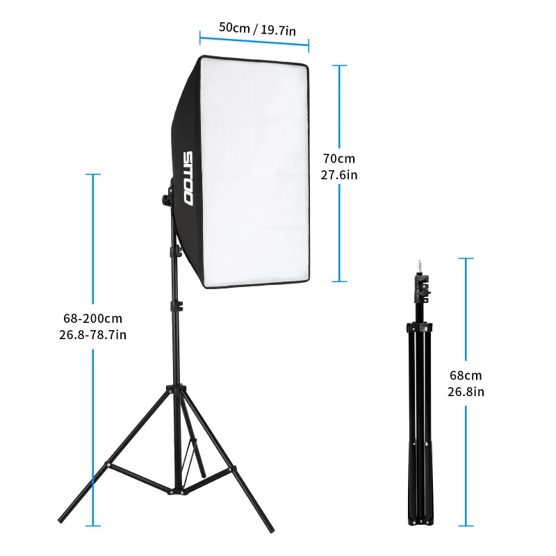 Universal 2pcs SITOO Softbox Lighting Kit LED Continuous Light Stand