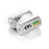 EBL D Cell Size NIMH Rechargeable Batteries 1.2V Battery +