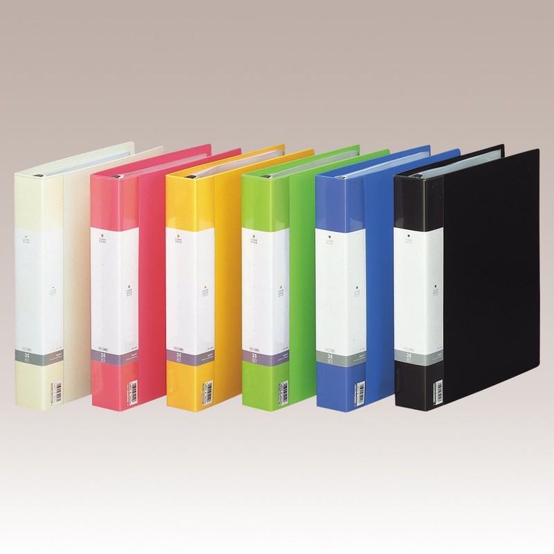 Lihit Lab G3803-8 File Clear Book, Replaceable A4, 30 Holes,