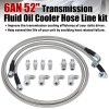 6AN 70" Transmission Fluid Oil Cooler PTFE Hose Line kit
