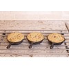 Heavy Duty Pre Seasoned Mini Cast Iron Skillet Set of