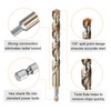 sourcing map 1/4" Hex Shank Drill Bit 15/32" Gold Oxide