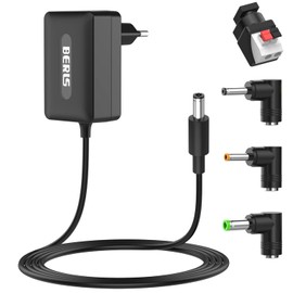 Newding DC Steckernetzteil 12V 3A Universal Netzteil mit LED-Streifen Stecker 5.5x2.5mm 5.5x2.1mm 4.0x1.7mm 3.5x1.35mm Ladekabel für Lautsprecher CCTV Monitor Kamera WLAN-Router Laptop 36W Adapter