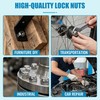 760PCS SAE & Metric Nylon Insert Lock Nuts Kit,304 Stainless