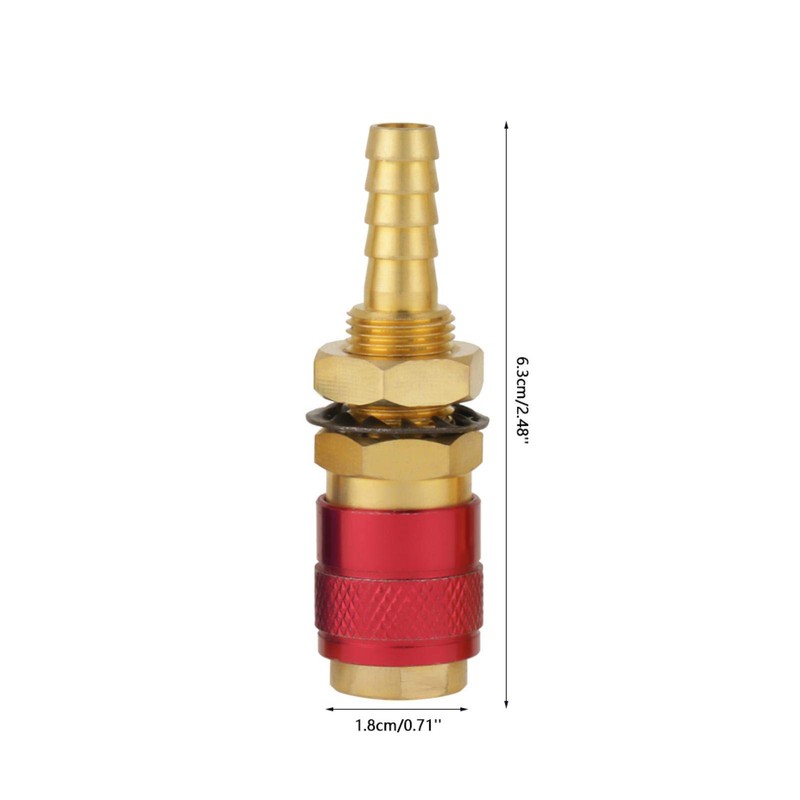 3Pcs Quick Connectors 8mm Brass Connector Fitting Water Cooled &