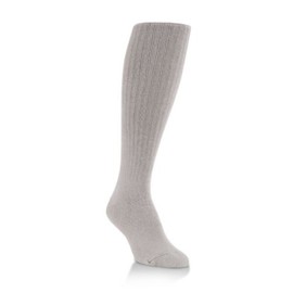 World's Softest Men's/Women's Classic Collection Over-the-Calf Socks, Pair, Large, Stone