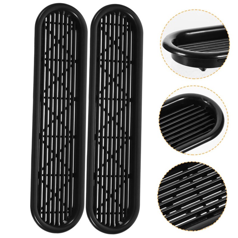 OSALADI 6pcs Cabinet Vent Cover Grille Durable Oval Air Vent