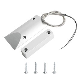 Aoje-Link OC-60 NC Rolling Door Contact Magnetic Reed Switch Alarm Sensor with 2 Wires, Zinc Alloy, 2pcs