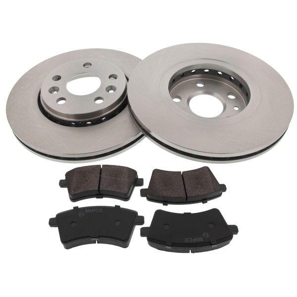 Mapco 47162 Brake Set Brake Discs with Brake Pads Front