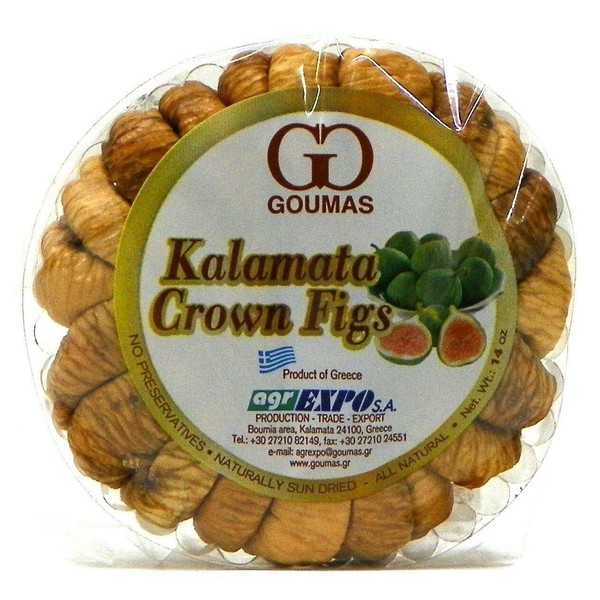 Dried Figs, Kalamata Crown, KRINOS, 14oz (99038)