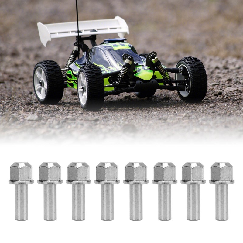 8 Pcs RC Wheel Hub Extension Nut Stainless Steel High
