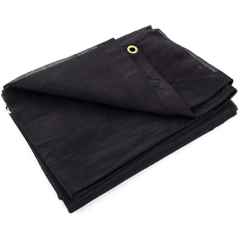 Kotap 8 x 14 Ft. Shade/Truck Black Mesh Tarp for