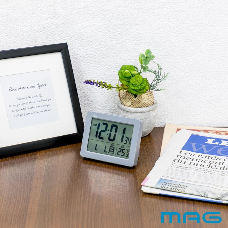 MAG T-779A GY-Z Noah Precision Alarm Clock Small Small Digital