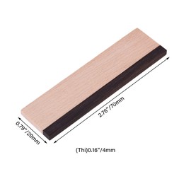 BQLZR Maple and Ebony Spider Bridge Blank Saddle for Mountain Guitar Pack of 2