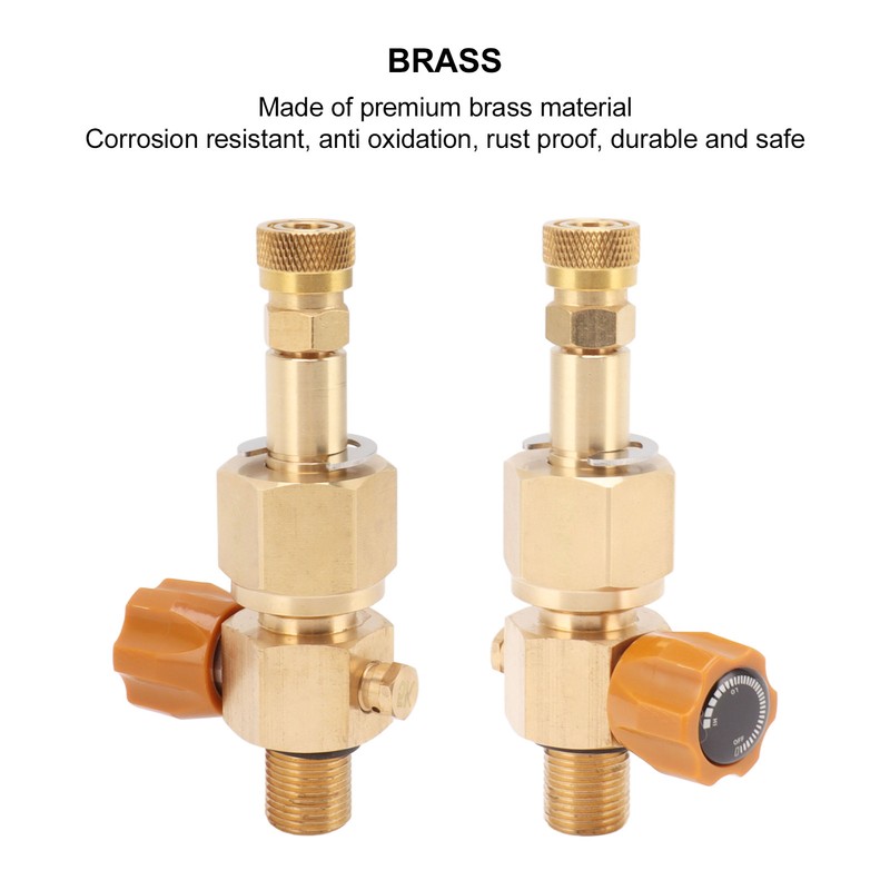 CO2 Tank Refill Valve 5/8‑18unf Brass CO2 Cylinder High Pressure