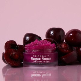 NCLA 100% natural, azúcar vegano, exfoliante de labios (cereza negra)