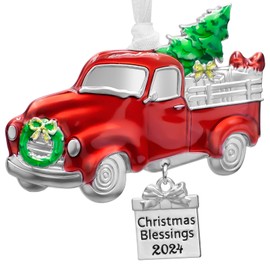 Laraine Christmas Tree Ornaments – 2024 Decorative Hanging Pendant of Car Charm Holiday Keepsake Gift Home Decor (Car (2024))