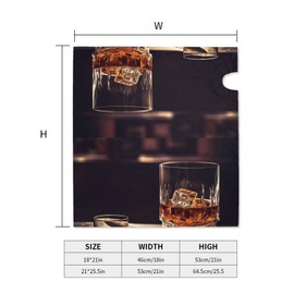 Magnetic Mailbox Cover Whisky and Cigar Post Letter Box Cover Decorative Mailbox Wrap Mail Box Post Cover for Home Outside Welcome Garden Decor Letter Post Cover 21''x18''