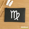 Huuraa Toiletry Bag Virgo Zodiac Sign Gift 1 Litre Charcoal