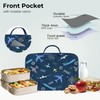 Clastyle Blue Plane Insulated Lunch Bag for Kids Boy, Airplane