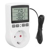 Temperature Control Socket LCD Display ABS Housing Electronic Thermostat Controller