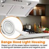 Terixe 2 Pack SB02300798 Range Hood Light Housing for Broan