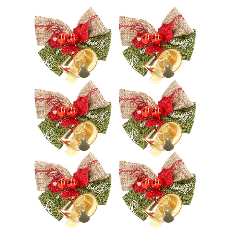 50Pcs Mini Bowknot Bells Durable Metal Happy Vibes Widely Used
