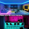 Tesfish 5M RGB LED Strip Light 12V Black PCB Board