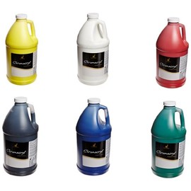Chroma 99316 Chromacryl Premium Acrylic Paint - 1/2 Gallon - Set of 6 - Assorted Colors