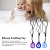 3pcs Drop Shaped Baby Teething Toy Soft Portable Silicone Infant