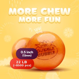 Gumballs for Gumball Machine - 0.5 Inch Mini Gumballs - 22 Lb Bulk Gum Balls for Kids - Gumball Machine Refills - 5800 Pcs Gumballs Bulk Pack - Double Bubble Chewing Gum - Bubble Gum for Kids