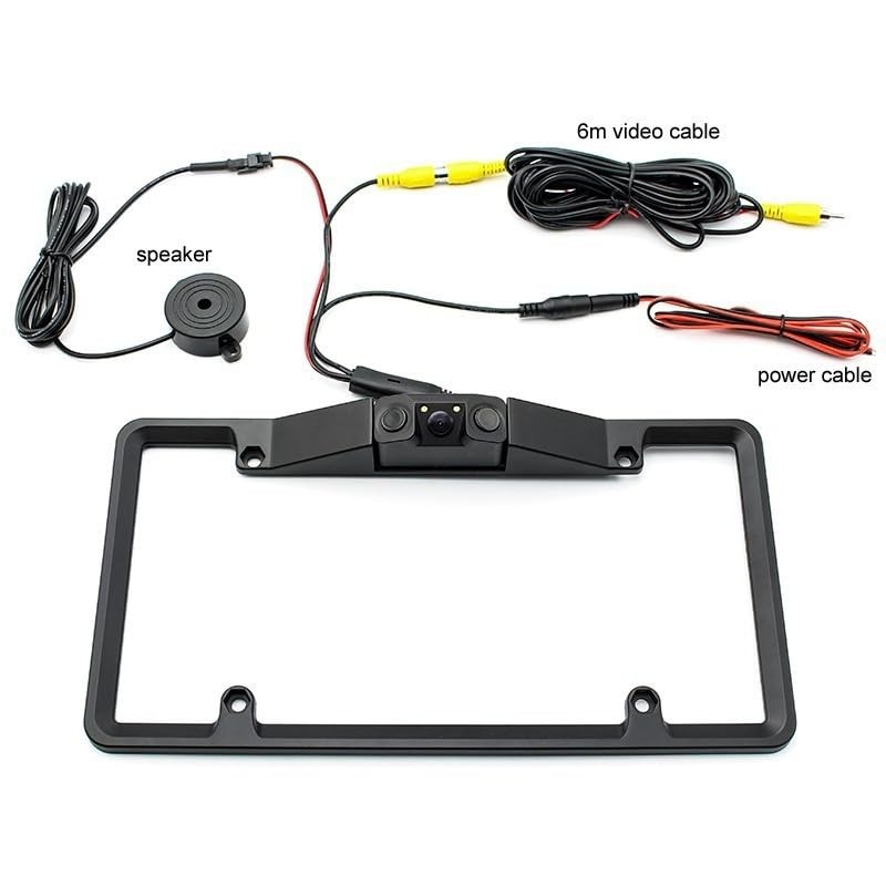 3 in 1 American car License Plate Frame Built-in Backup