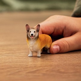 Schleich Farm World - Cute 2" Whelsh Corgi Toy Dog Figurine for Kids. Realistic, Hand-Painted Farm Animal Toys for Boys and Girls. Fun Figure for Screen-Free Learning for Children Ages 3+ 13999