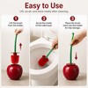 Cherry Shape Toilet Brush with Holder for Bathroom Cleaning –