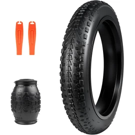 20/24/26x3.0 Electric Bike Tire Fat E-Bike Tires Heavy Duty High-Performance Wear-Resistant Mountain Snow Bicycle Tires/Tubes，Black/White Wall