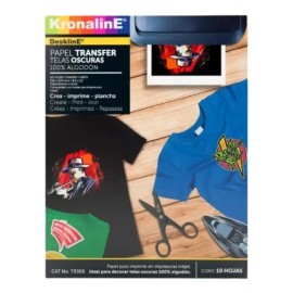 Papel Kronaline Transfer Carta Para Tela Oscuras C10h Tr305 Color Blanco                                                                              