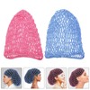 WOFASHPURET 2pcs Mesh Crochet Hair Net,Knit Women Hairnet Snoods Cover