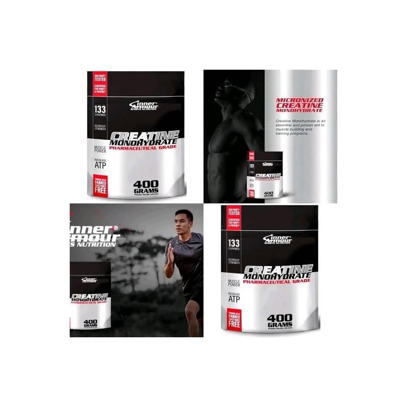 Inner Armour Creatina Monohidratada Micronizada en Polvo, Sin Sabor, Vegana,