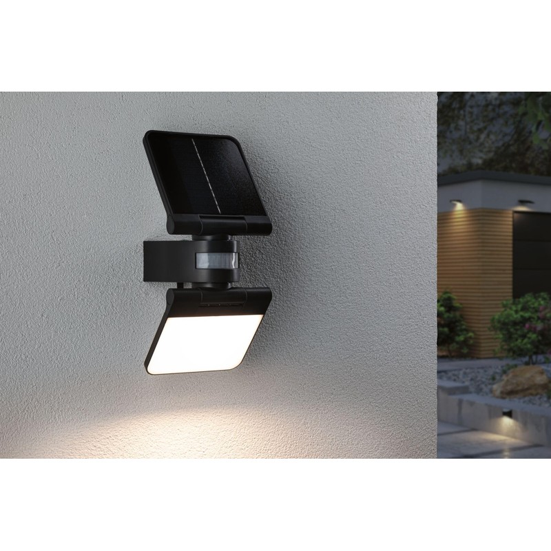 Paulmann Lesla 94609 Outdoor Solar Floodlight IP65 3000K USB PIR