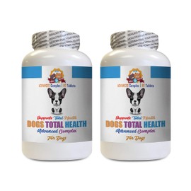 Dog Urinary Health Support - Dogs Total Health Formula - Advanced Support - Hair Coat Teeth Gums Eye Urinary Care - Dogs Vitamins for Hair - 120 Tablets (2 Bottles)