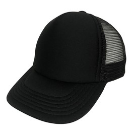 Genérico Gorra Trucker de Mayoreo, 10 Piezas, Negro, Frente de Esponja y Malla Atrás, Ajustable (MX/US, Alfa, Talla única, Mediano, Negro)